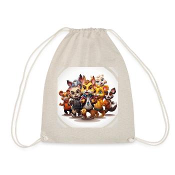 The Groovy Line-Up - Drawstring Bag - nature - Front