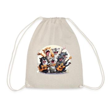 The Mismatched Jazz Ensemble - Drawstring Bag - nature - Front