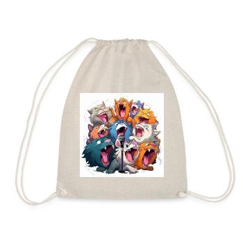 The Karaoke Crazies - Drawstring Bag - nature - Front