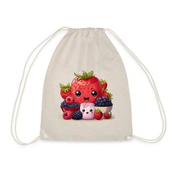 Berry Bliss - Drawstring Bag - nature - Front