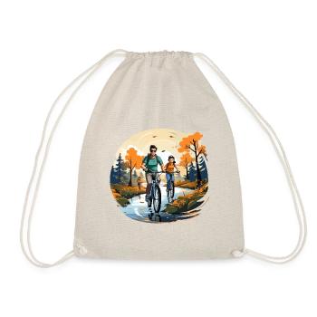 Pedals of Togetherness - Drawstring Bag - nature - Front