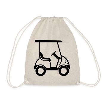 Golf Car - Drawstring Bag - nature - Front