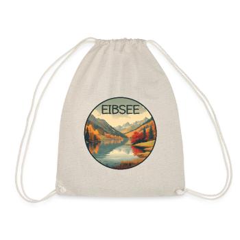 Eibsee retro bergsee - Turnbeutel - Natur - Vorne