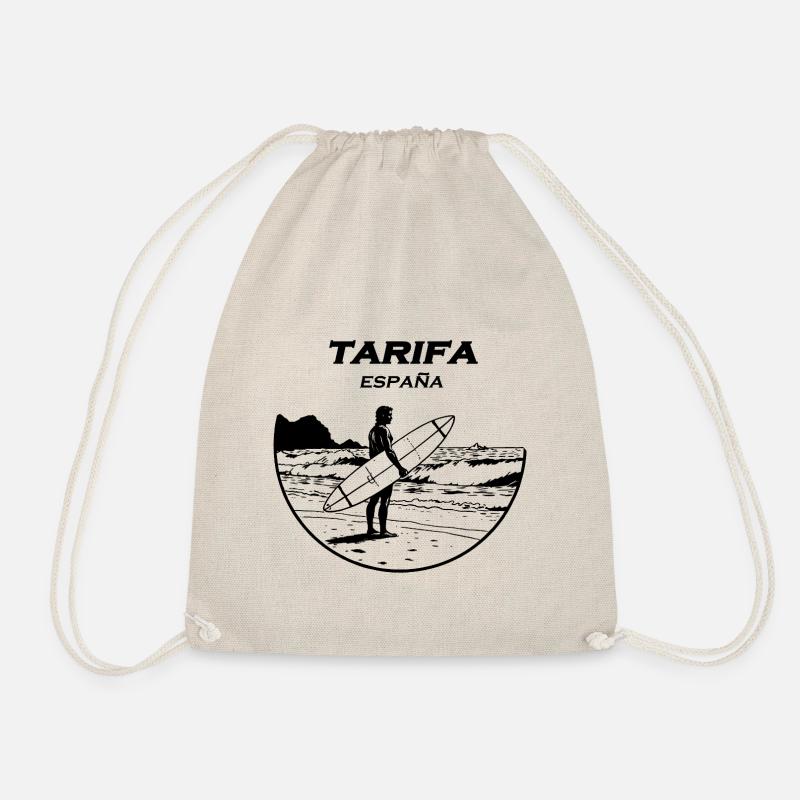 Tarifa Surfer Stempel - Turnbeutel - Natur