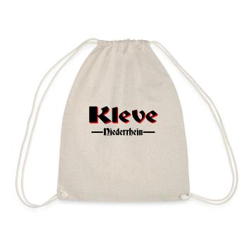 Kleve black red - Drawstring Bag - nature - Front