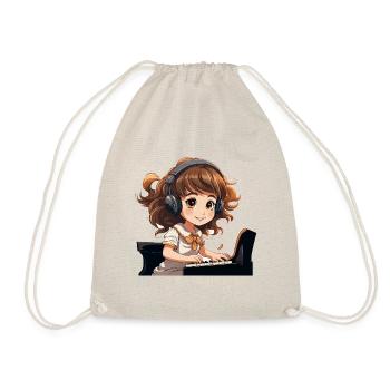 The Little Pianist - Drawstring Bag - nature - Front