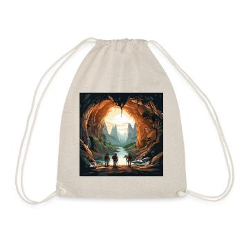 The Cave Explorers - Drawstring Bag - nature - Front