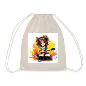 Der rhythmische Bongo-Spieler - Turnbeutel - Natur - Vorne