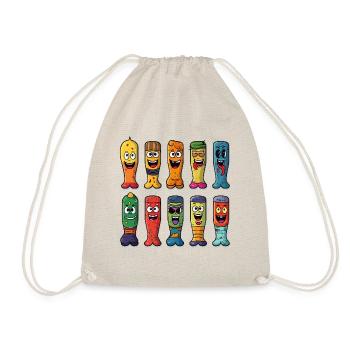 The Silly Striders - Drawstring Bag - nature - Front