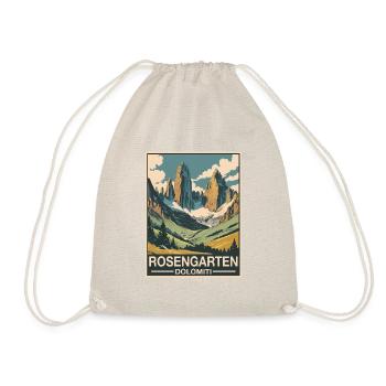 Catinaccio Dolomites - Drawstring Bag - nature - Front