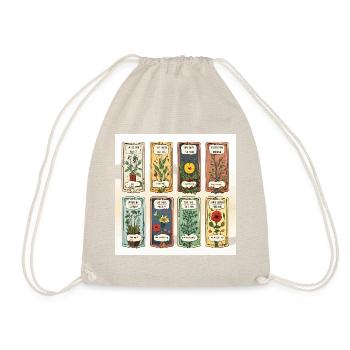 Literary Treasures - Drawstring Bag - nature - Front