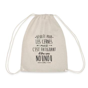 C'est fatiguant d'être une nounou - Sac de sport léger - nature - Devant