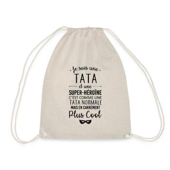 Tata et super-héroïne - Sac de sport léger - nature - Devant