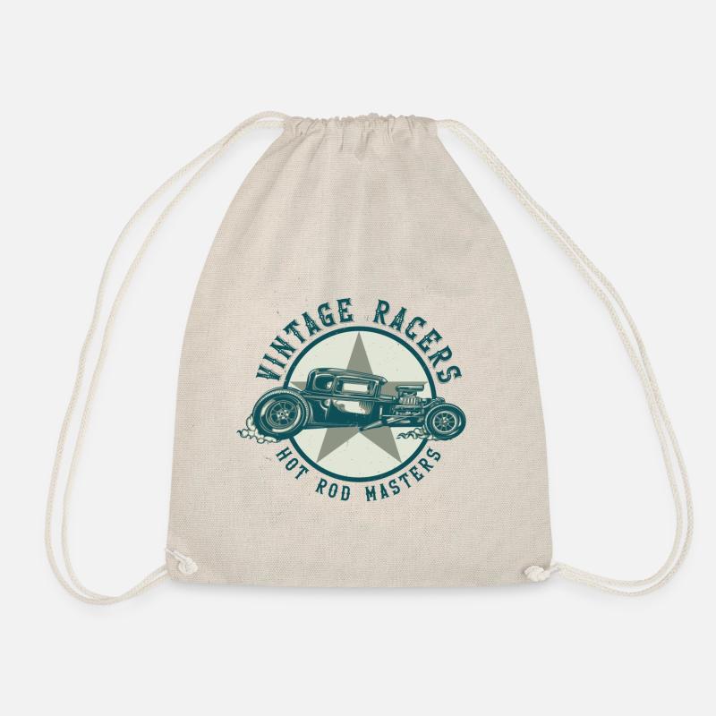Hot Rod Masters - Drawstring Bag - nature