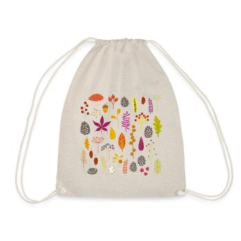 Autumn Fall Woodland Art - Drawstring Bag - nature - Front