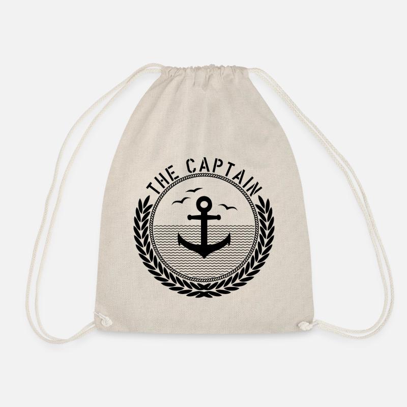 The Captain - Anchor - Drawstring Bag - nature