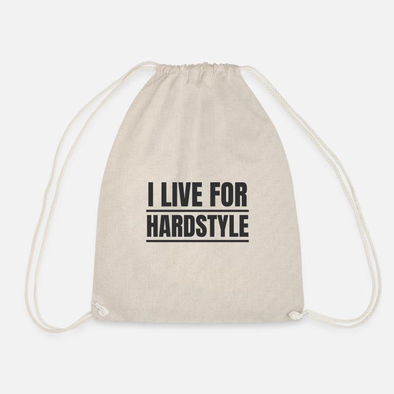 Hardstyle Merchandise I Live for Hardstyle - Turnbeutel - Natur