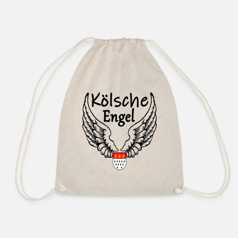 Kölsche Engel,Köln Karneval Alaaf Shirt Geschenk - Turnbeutel - Natur