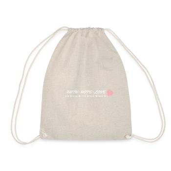 Faith-Hope-Love - Drawstring Bag - nature - Front