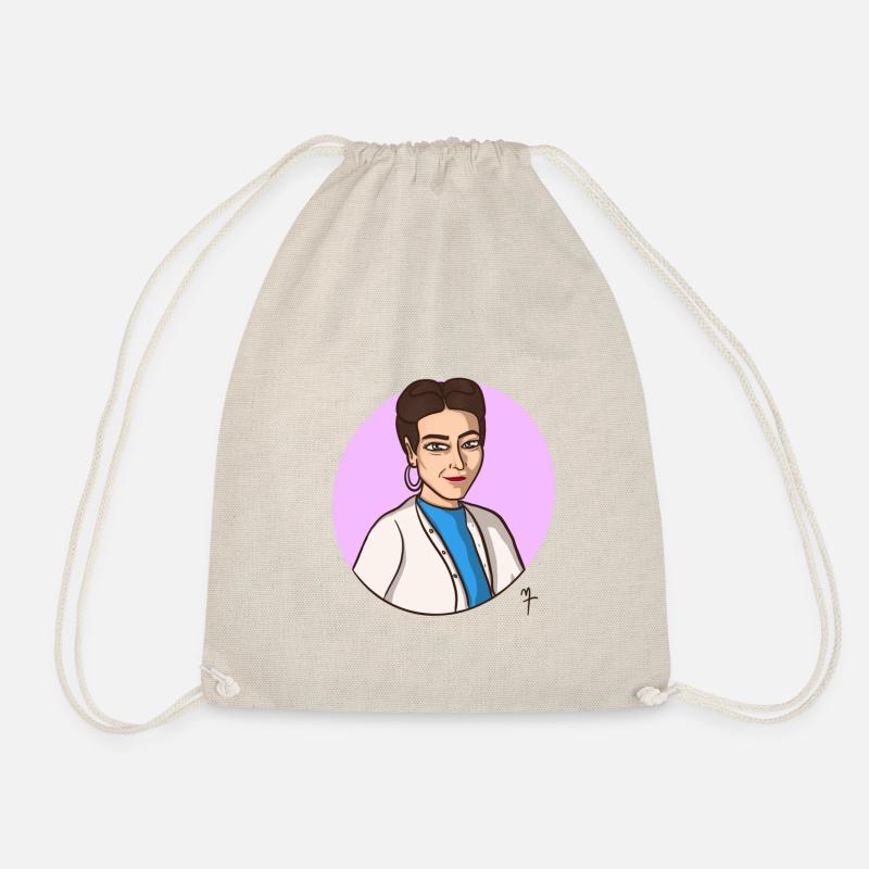 Simone de Beauvoir - Drawstring Bag - nature