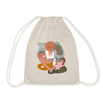 Summer woman - Drawstring Bag - nature - Front