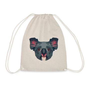Koala Australia mosaic low poly - Drawstring Bag - nature - Front