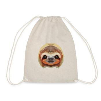 Paresseux mosaïque low poly - Sac de sport léger - nature - Devant