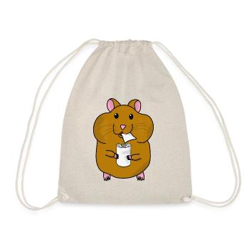 Toilet paper hamsters toilet paper hamster purchase - Drawstring Bag - nature - Front