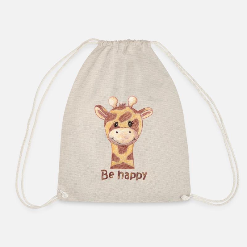 Giraffe be happy - Turnbeutel - Natur