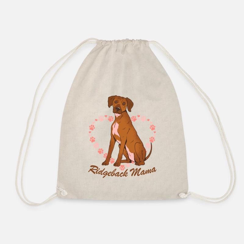 Rhodesian Ridgeback Mama - Turnbeutel - Natur