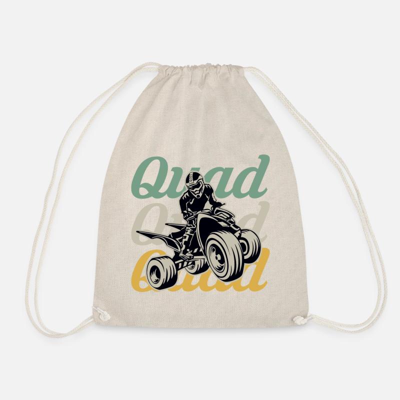 quad quad quad - Turnbeutel - Natur