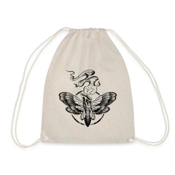 Candlemoth candle moth - candle moth flame fire - Drawstring Bag - nature - Front