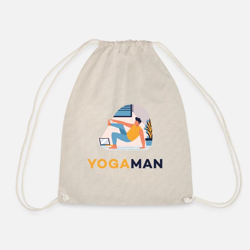Yoga Man - Turnbeutel - Natur