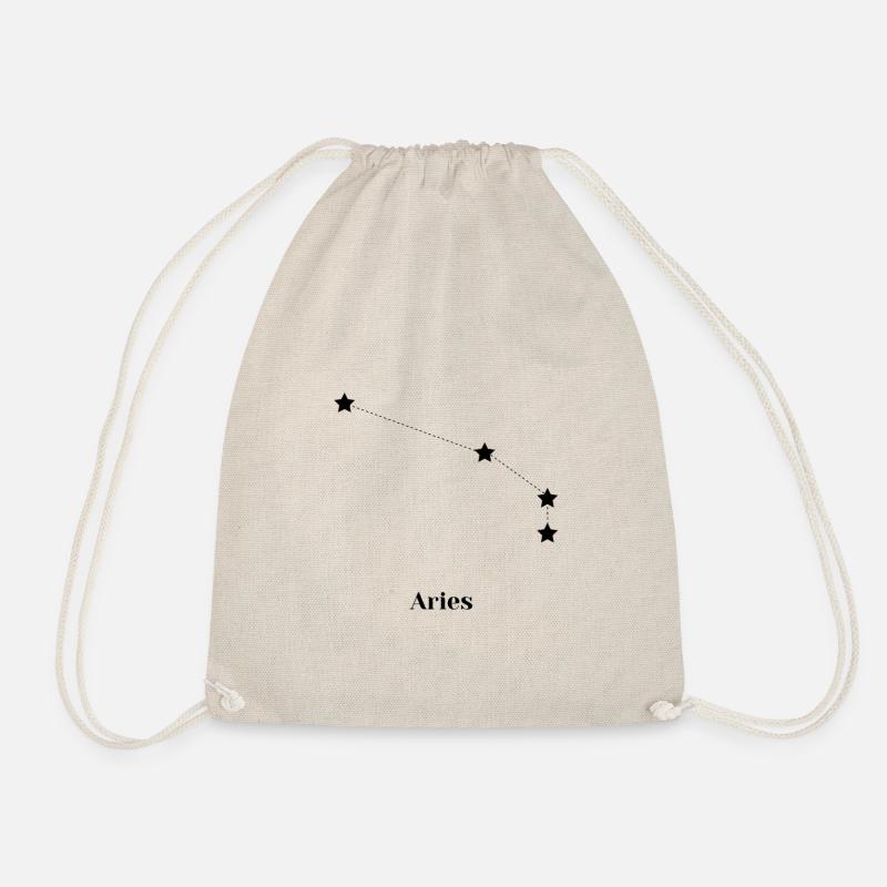 Aries, Aries - Drawstring Bag - nature