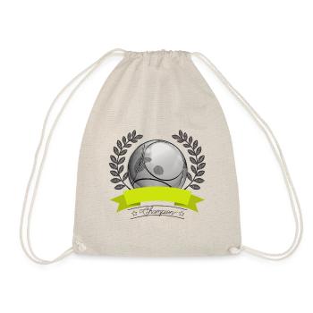 Boule Champion Emblem - Turnbeutel - Natur - Vorne