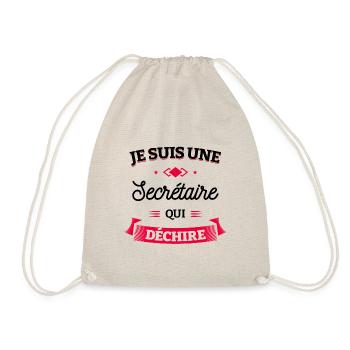 SECRÉTAIRE QUI DÉCHIRE - Sac de sport léger - nature - Devant