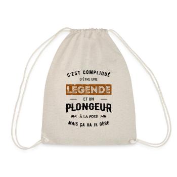 LÉGENDE ET PLONGEUR - Sac de sport léger - nature - Devant
