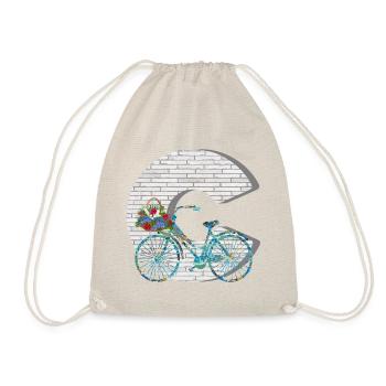 bicycle e 100 c - Drawstring Bag - nature - Front