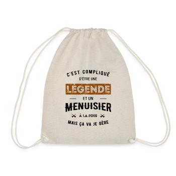 LÉGENDE ET MENUISIER - Sac de sport léger - nature - Devant