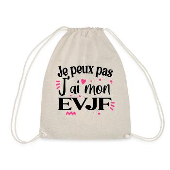 EVJF Enterrement de vie de jeune fille mariée - Sac de sport léger - nature - Devant