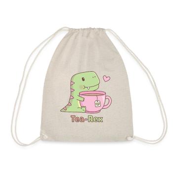 Niedlicher Dinosaurier Tee Rex Pun Doodle - Turnbeutel - Natur - Vorne
