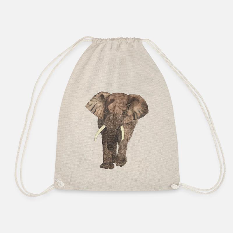 Éléphant - Sac de sport léger - nature