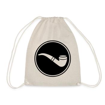 Smoking a pipe - Drawstring Bag - nature - Front