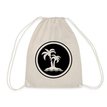 palme insel symbol - Turnbeutel - Natur - Vorne