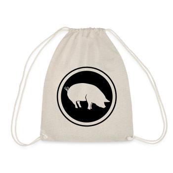 Pig Animal - Drawstring Bag - nature - Front