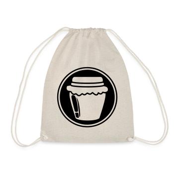 Honey jam symbol - Drawstring Bag - nature - Front
