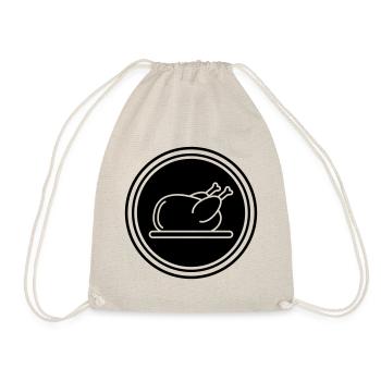 Chicken icon symbol - Drawstring Bag - nature - Front