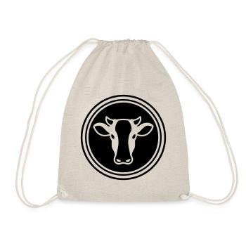 Cow head - Drawstring Bag - nature - Front