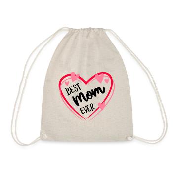 Cadeau de fête des mères pour femmes Meilleure maman de tous les temps - Sac de sport léger - nature - Devant