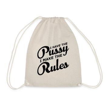 J’ai la chatte - règles disant cadeau proverbes - Sac de sport léger - nature - Devant